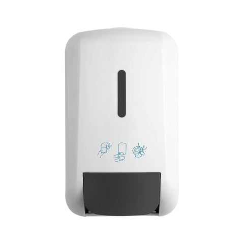 Wall Mount Manual Spray Toilet Seat Cover Cleaner Dispenser - White