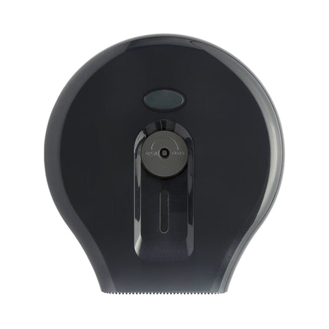 Wall Mount Single 9" Jumbo Toilet Tissue Paper Dispenser - Pearl Black