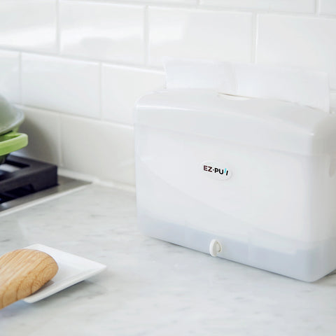 Countertop Slimfold Hand Towel Dispenser - Pearl White