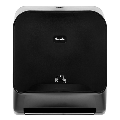 Renovelar™ Hands-Free Roll Towel Dispenser — Mechanical Wall Mount Black