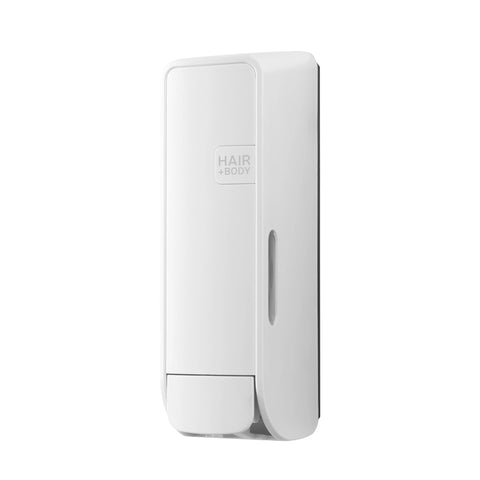 Wall Mount Hair & Body Single Shower Dispenser - White
