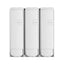 Wall Mount Body/Hair/Conditioner Trio Shower Dispenser - White