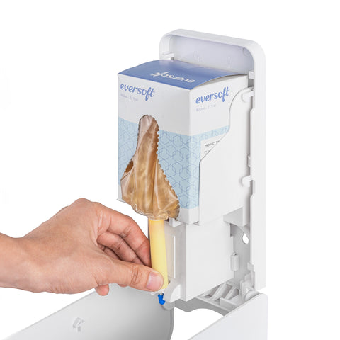 Wall Mount Manual Bag-in-Box Lotion Soap Dispenser - White