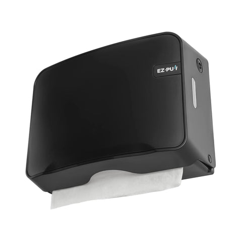 Wall Mount Mini Multifold Hand Towel Dispenser - Black