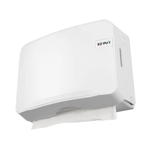 Wall Mount Mini Multifold Hand Towel Dispenser - White