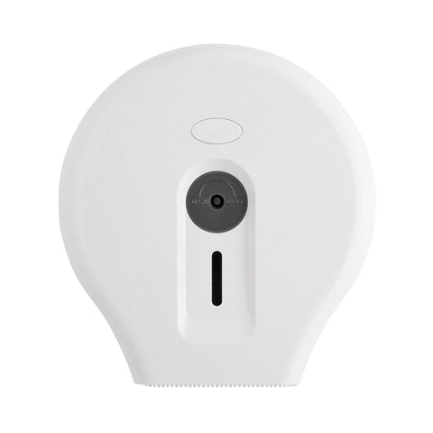 Wall Mount Single 9" Jumbo Toilet Tissue Paper Dispenser - White