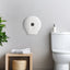 Wall Mount Single 9" Jumbo Toilet Tissue Paper Dispenser - White
