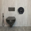 Wall Mount Single 9" Jumbo Toilet Tissue Paper Dispenser - Pearl Black