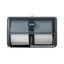 Wall Mount Double Roll Toilet Paper Dispenser - Pearl Black