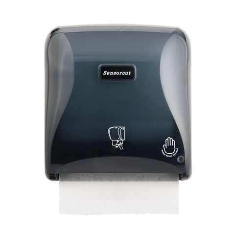 Wall Mount 10" TAD SensorCut Roll Towel Paper Dispenser - Pearl Black