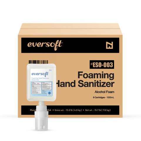 Eversoft Alcohol Foam Sanitizer Refill - 6 x 1000ml