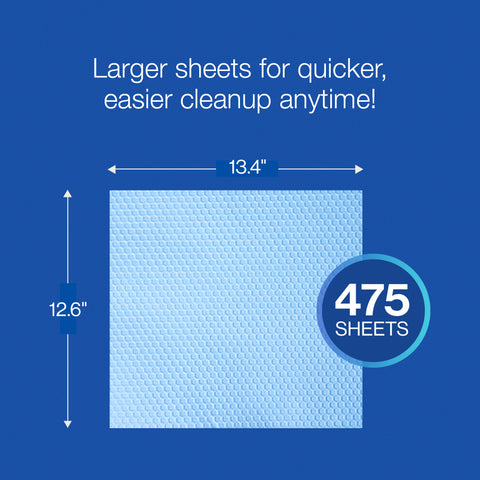 Heavy-Duty Cleaning Cloths - Jumbo Roll - 475sheets [X80]