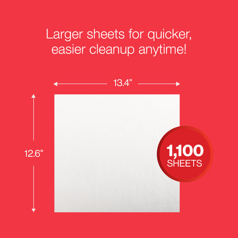 Multi-purpose Cleaning Cloths - Jumbo Roll - 1100sheets [X60]