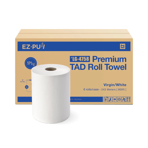 Premium 10" TAD Hardwound Hand Towel Roll - 6 x 800ft